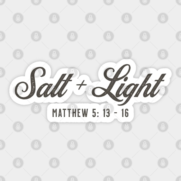 Salt And Light matthew 5 13 Sticker by PlusAdore